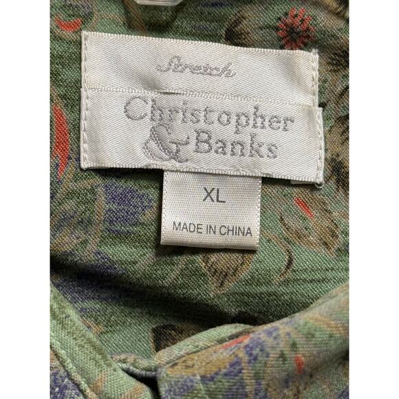 Vintage Y2K Christopher & Banks Trucker-Style Printed Jacket, Size XL - Picture 4 of 5